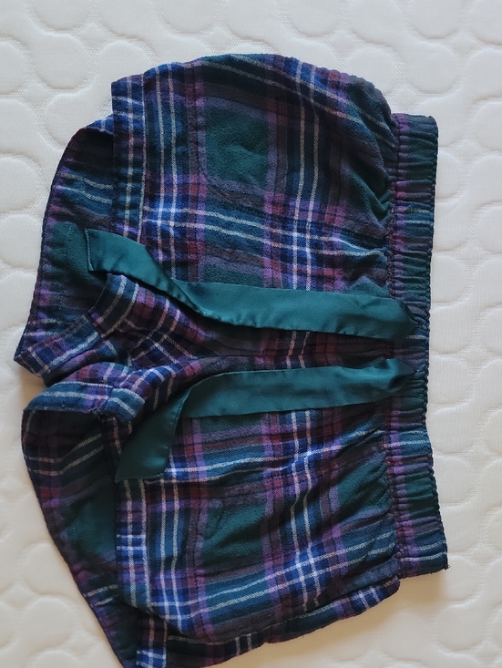 Hollister Other - Hollister Blue & Purple Plaid Sleep Shorts with Teal Accents